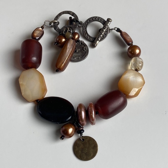 Silpada 'Warm Hues' Ring - Brass, Goldstone & Sterling Silver Statement Ring, 2 7/8 Carat